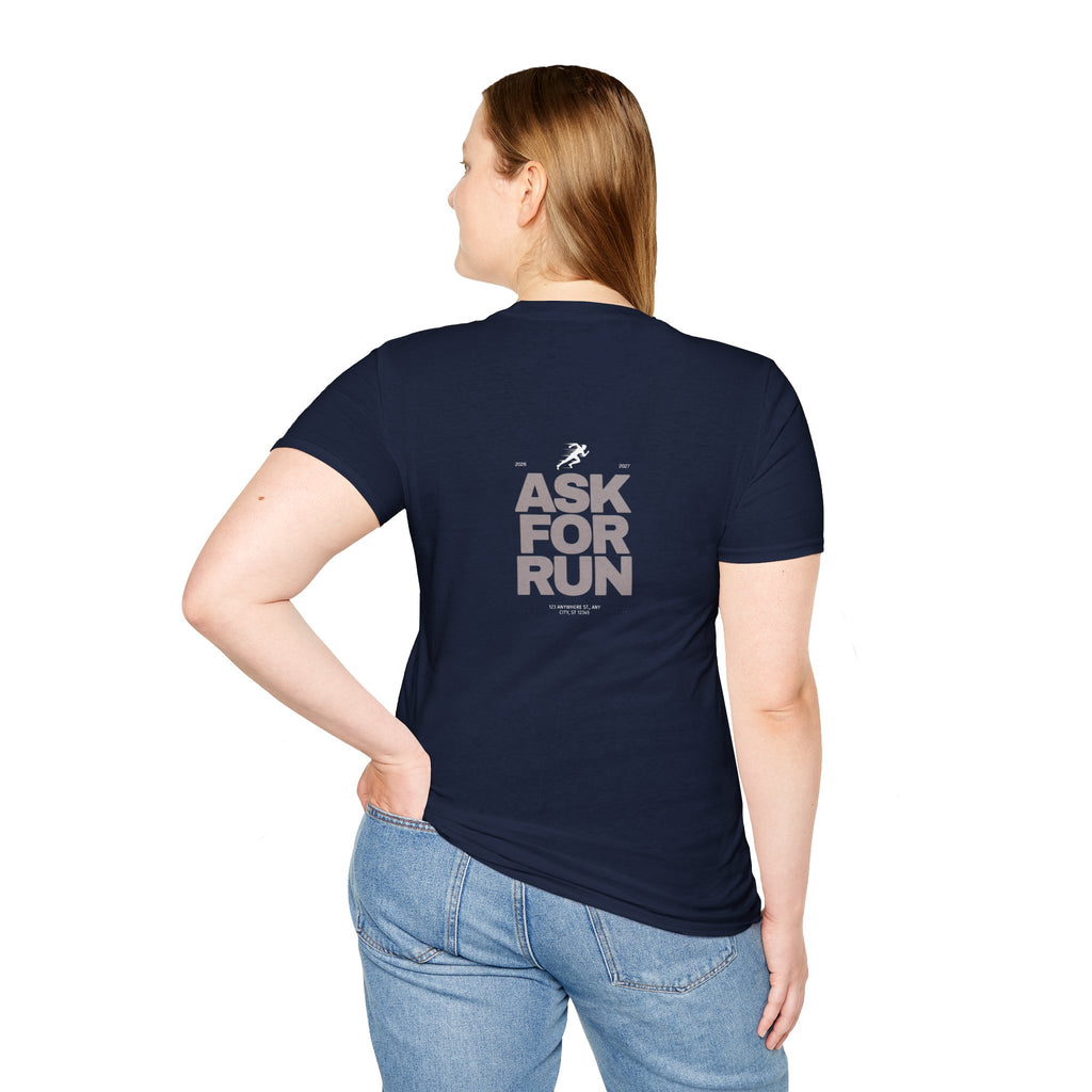 Sabas Ask For Run T-Shirt — Unisex-Minimalist Motivational Running Tee