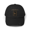 SABAS Scorpio Sting-Ready Black Color Distressed Cap