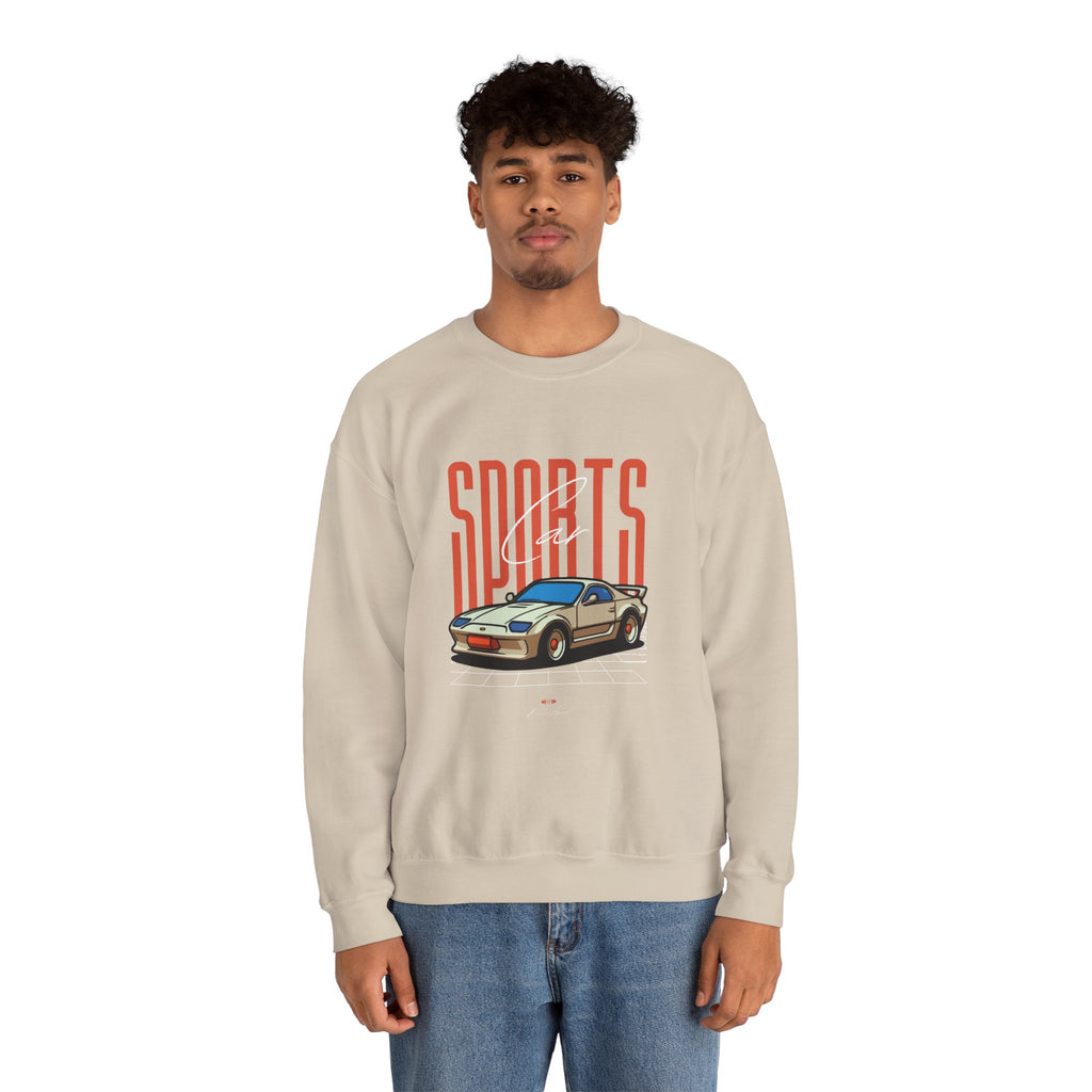 SABAS-Sports Car Sweatshirt — Vintage Racing Graphic Crewneck