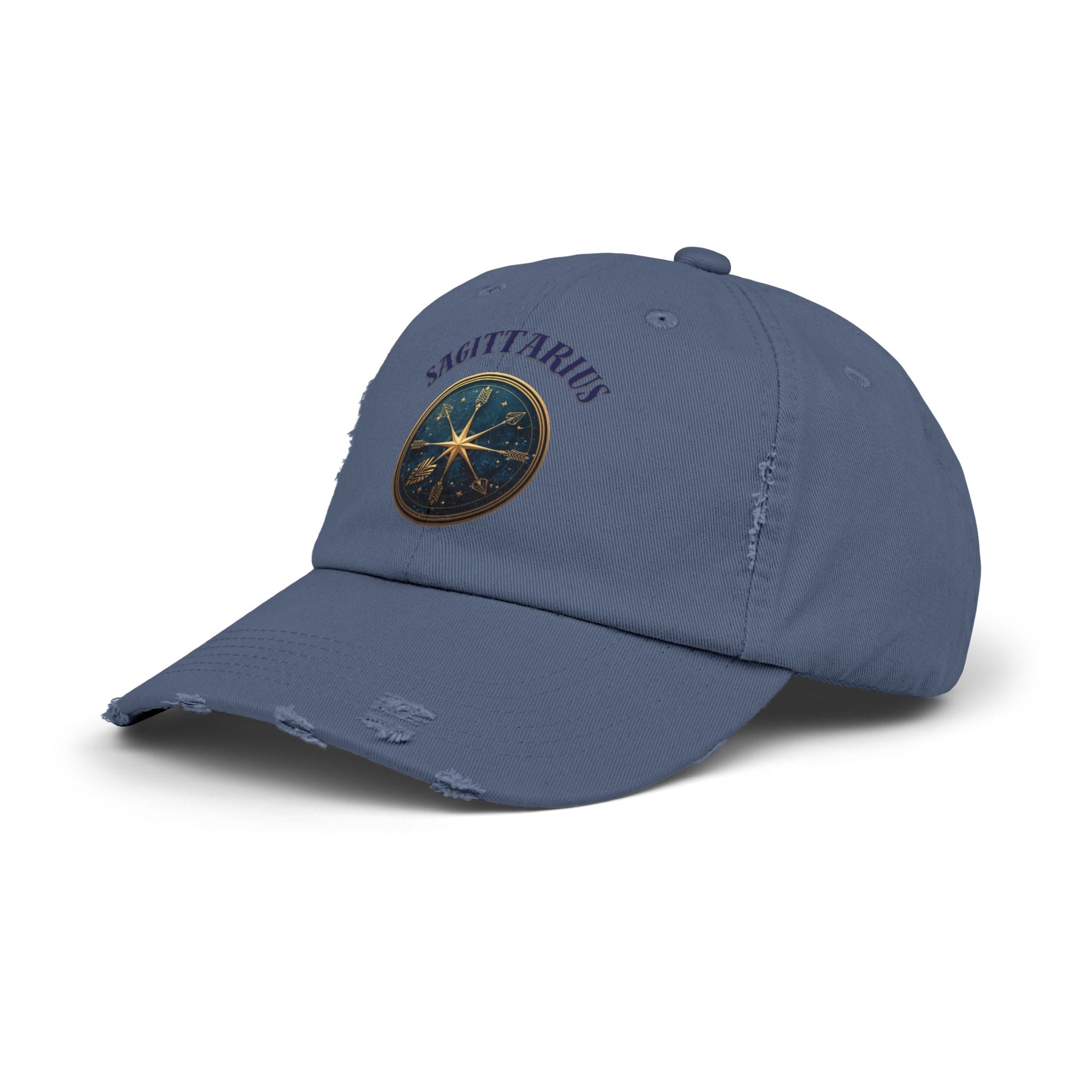 SABAS Sagittarius Distressed Cap Zodiac Star Compass Cap