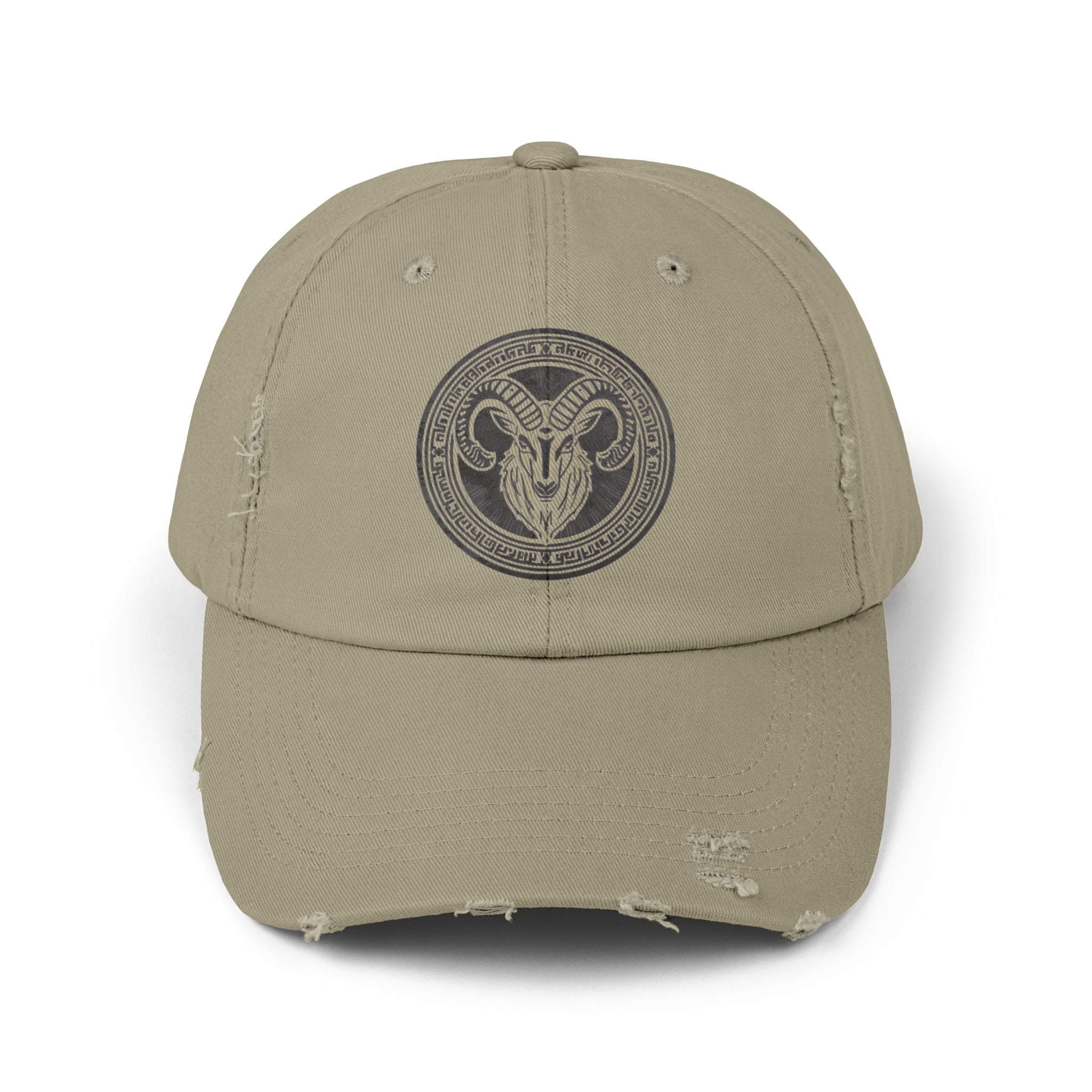 SABAS Capricorn Zodiac Sign Distressed Cap