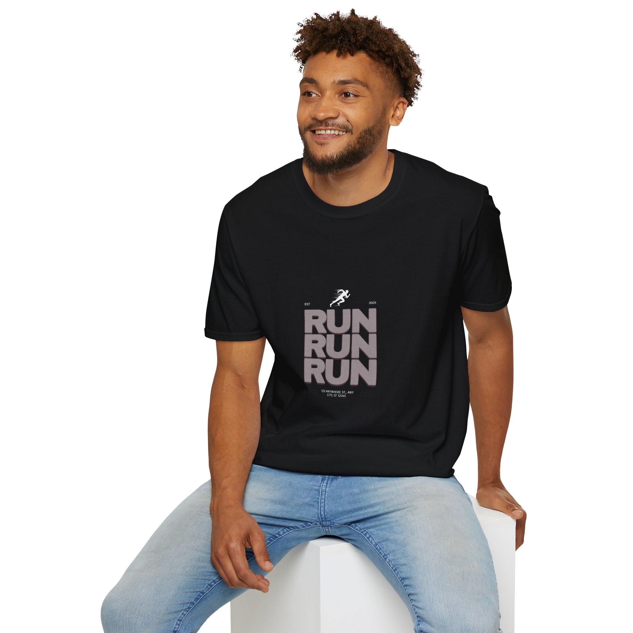 Sabas Ask For Run T-Shirt — Unisex-Minimalist Motivational Running Tee
