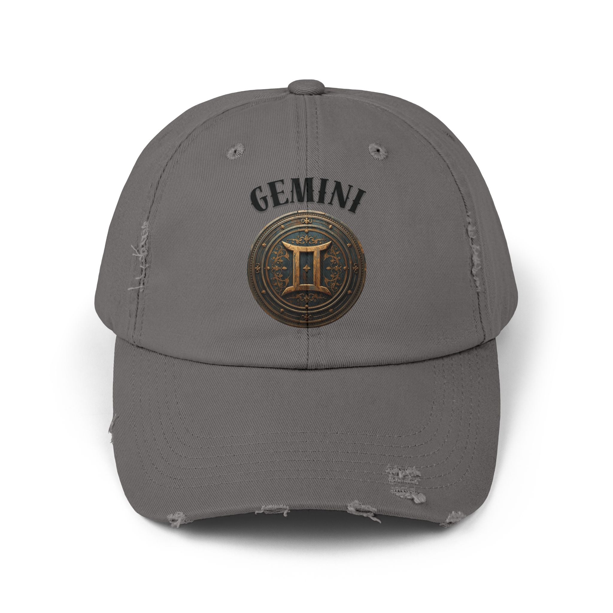 SABAS Gemini Zodiac Sign Distressed Cap