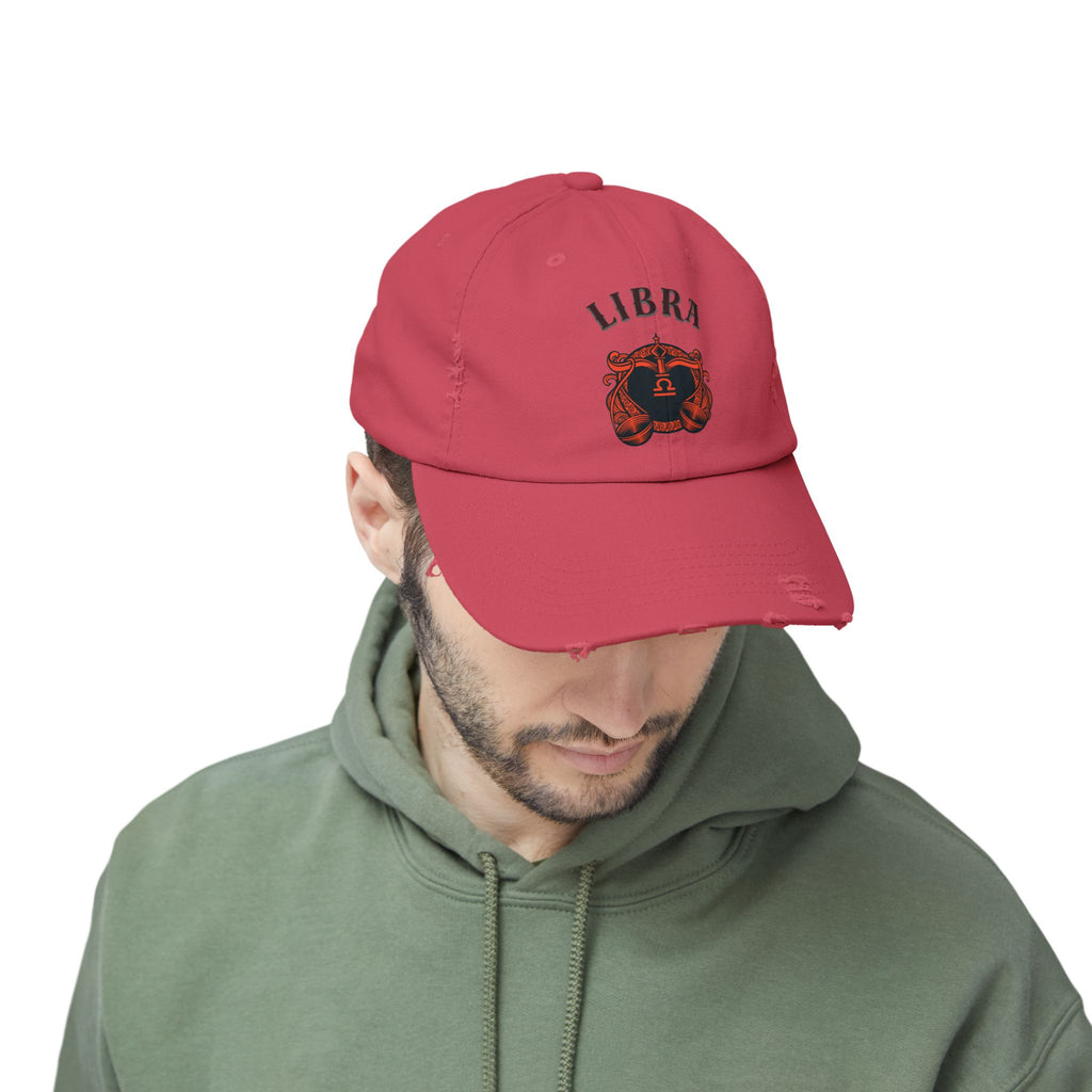 SABAS Libra Zodiac Distressed Cap