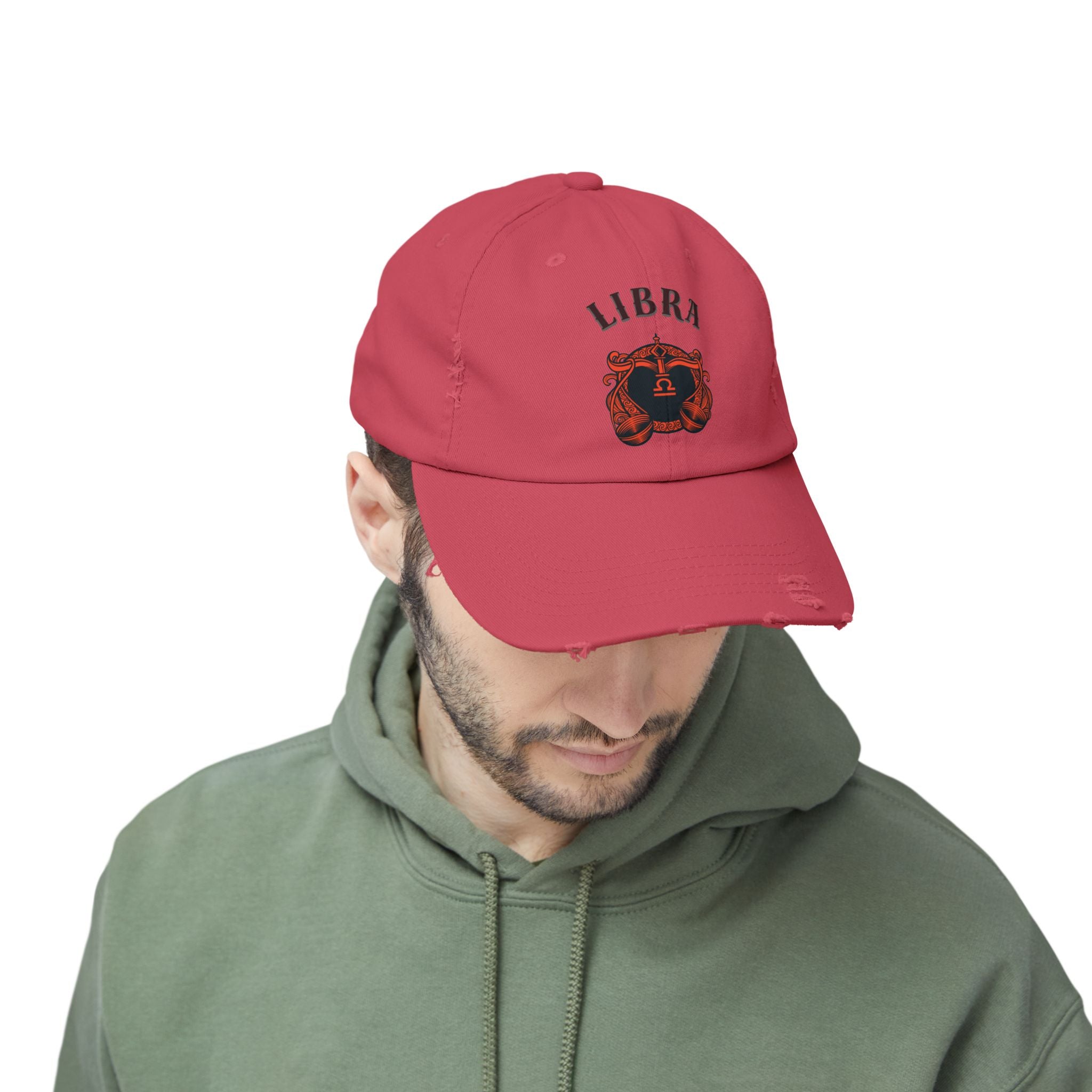 SABAS Libra Zodiac Distressed Cap